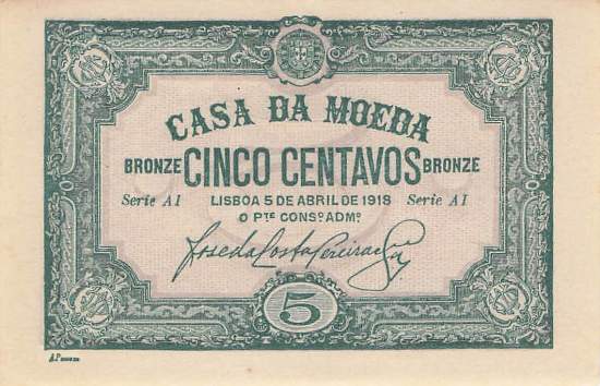 5 Centavos 5.4.1918